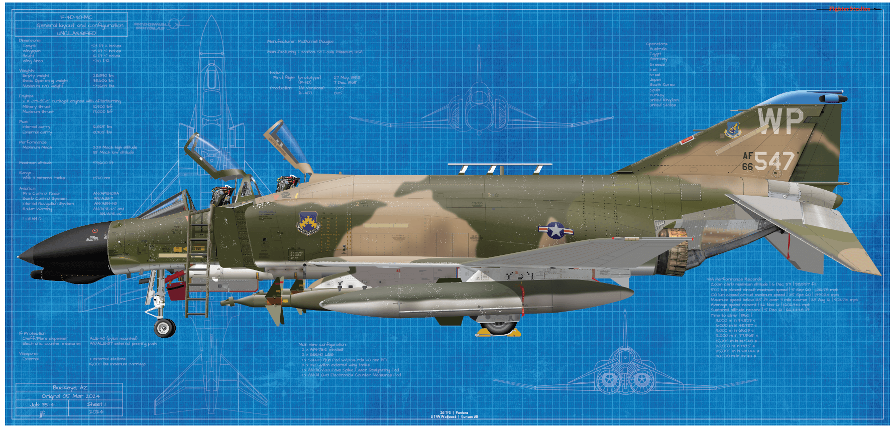 F-4D Pantom II, 35 TFS 
